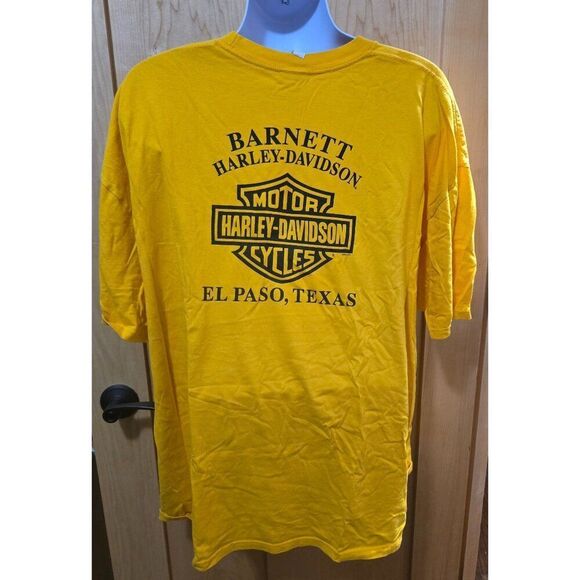 Harley-Davidson El Paso Texas  Bar and Sheild Gold T-Shirt 3XL - Picture 4 of 7